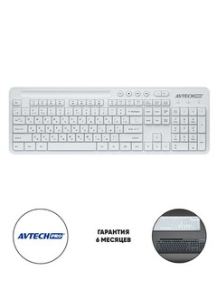 Simsiz klaviatura va sichqoncha to'plami AVTECH PRO CW604,oq/qora