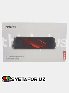 Lenovo Видеорегистратор, сенсорный экран, 2 камеры, ночной режим, формат 2k