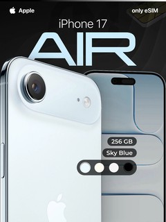 Смартфон Apple iPhone Air 256 ГБ, Sky Blue