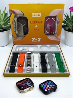 Aqlli soat, 1+1, 2 ta Smart Watch 8 va 8 ultra, 11 ta kamar va g'ilof bilan