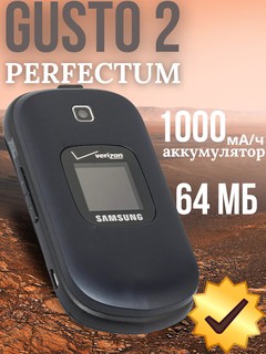 Кнопочный телефон Samsung Gusto 2, черный
