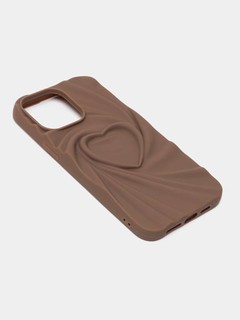Чехол с 3D сердечками - для iPhone 13/14/15 Pro, Max