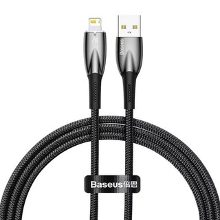Кабель Baseus CADH000201 Glimmer Series Fast Charging Data Cable USB - Lightning 2.4A 1m черный