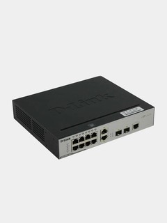 Коммутатор D-Link DGS-3000-10TC, 8 LAN-портов, управление уровень 2