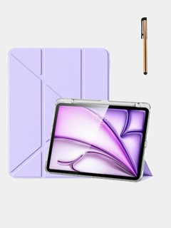 Y-образный универсальный чехол для Xiaomi Pad 6, Xiaomi Pad 6 Pro, 11", складной, светло-фиолетовый