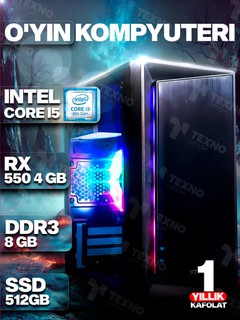 Игровой компьютер Intel Core i5-2400f, DDR3 8 GB, 512 SSD, GTX 750 2gb