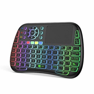 Беспроводная мини-клавиатура M9 с подсветкой и тачпадом, RGB, bluetooth+2.4G, для Windows, Android, Smart TV, PS3